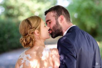 photo de couple avec bokeh