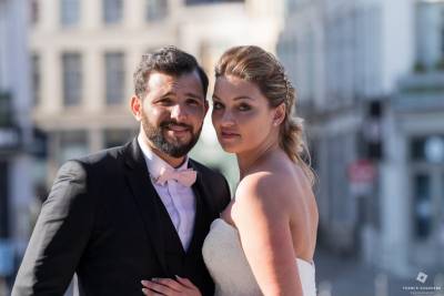 photo de couple dans le vieux Lille